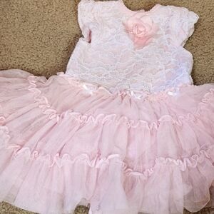 EUC Little Me Tulle and Ruffle Dress